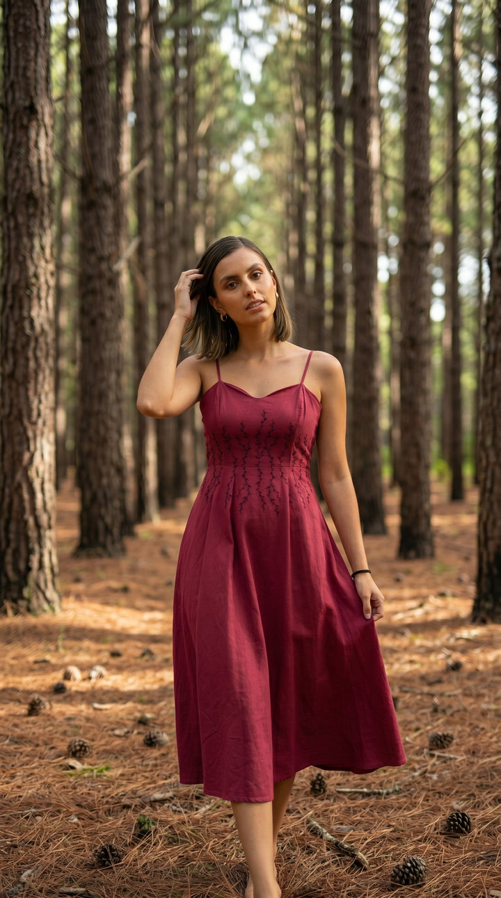 Serifine Floral Embellished Maxi Dress