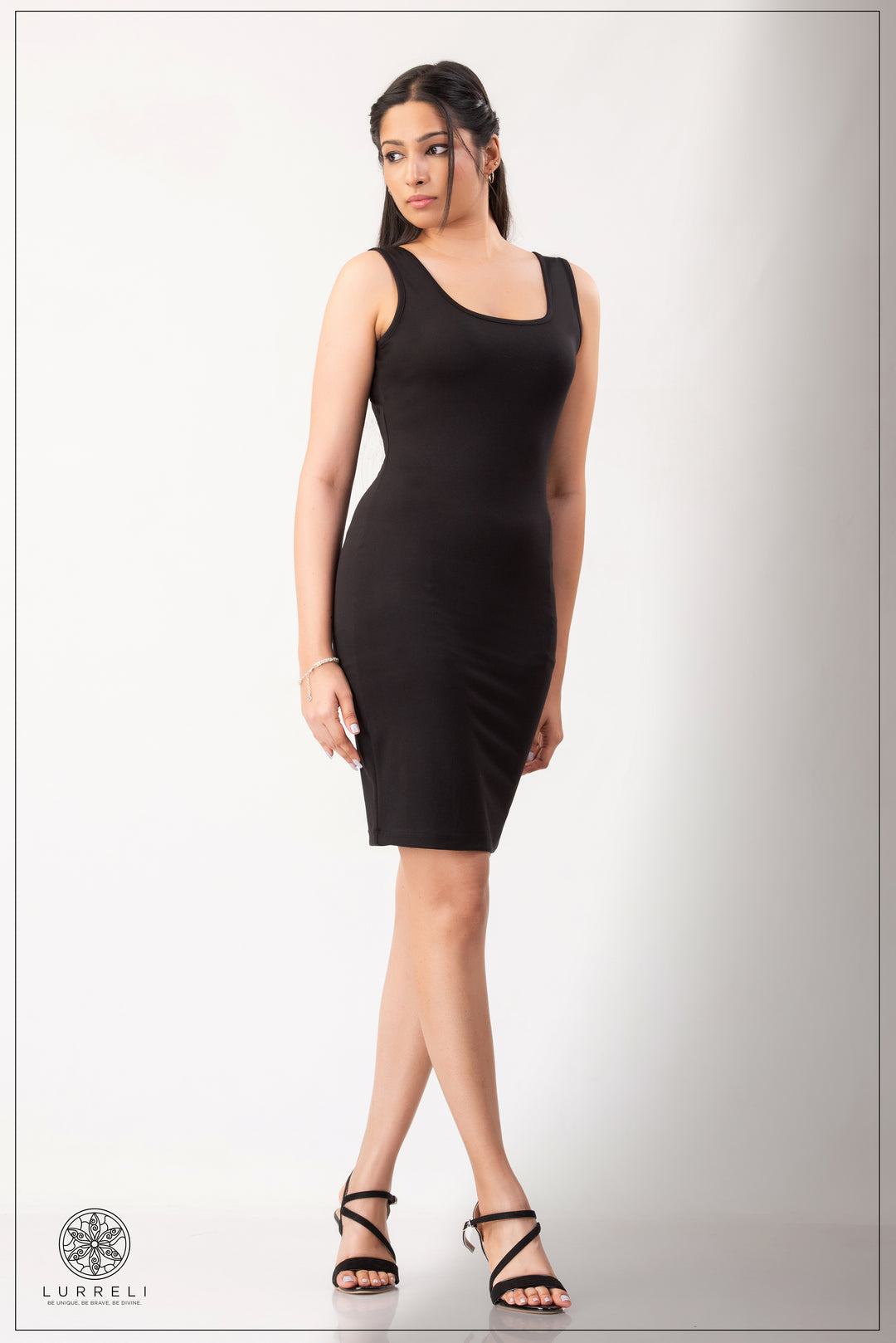 Sleeveless Bodycon Midi Tank Sheath Knee Length Dress