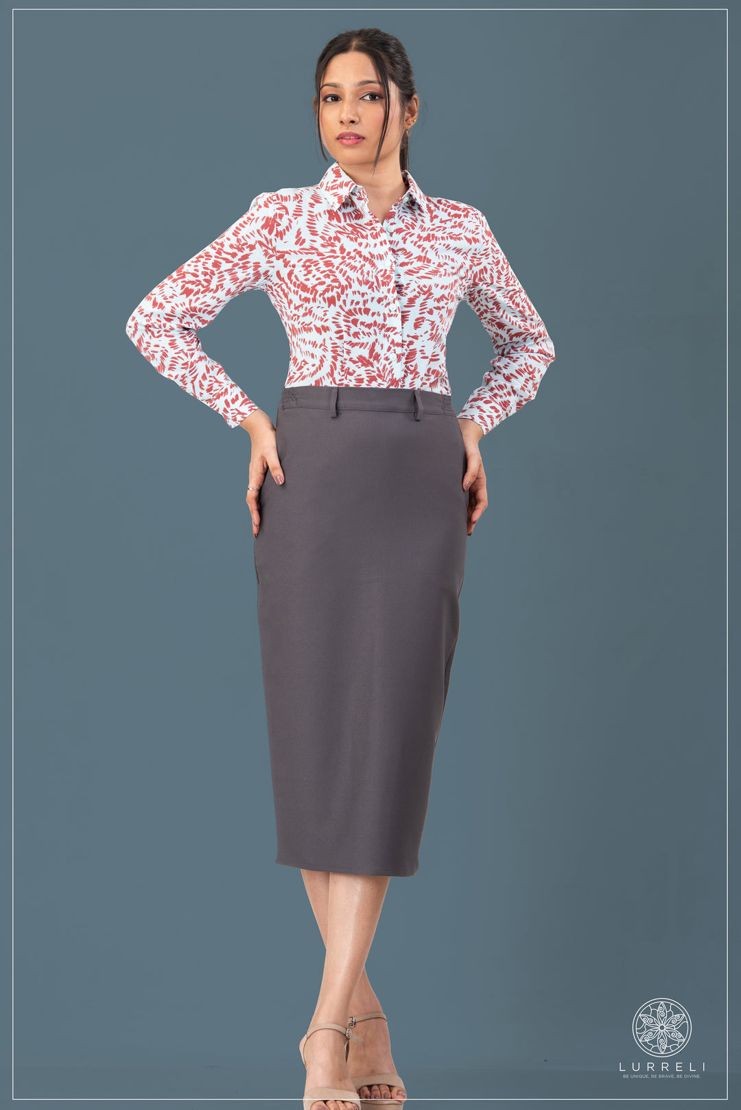 Printed Work Wear Blouse