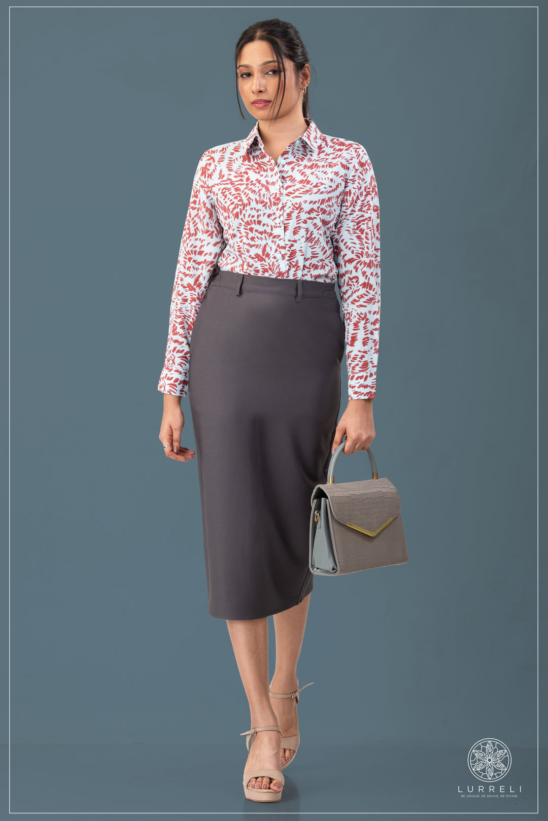 Printed Work Wear Blouse