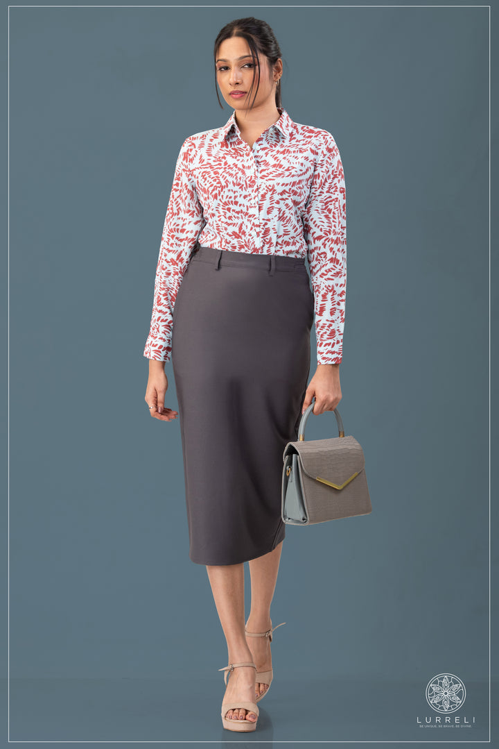 Printed Work Wear Blouse