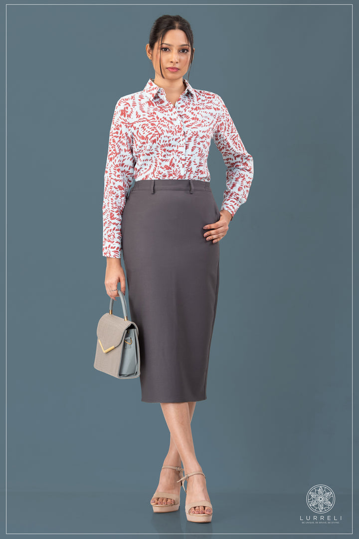Printed Work Wear Blouse