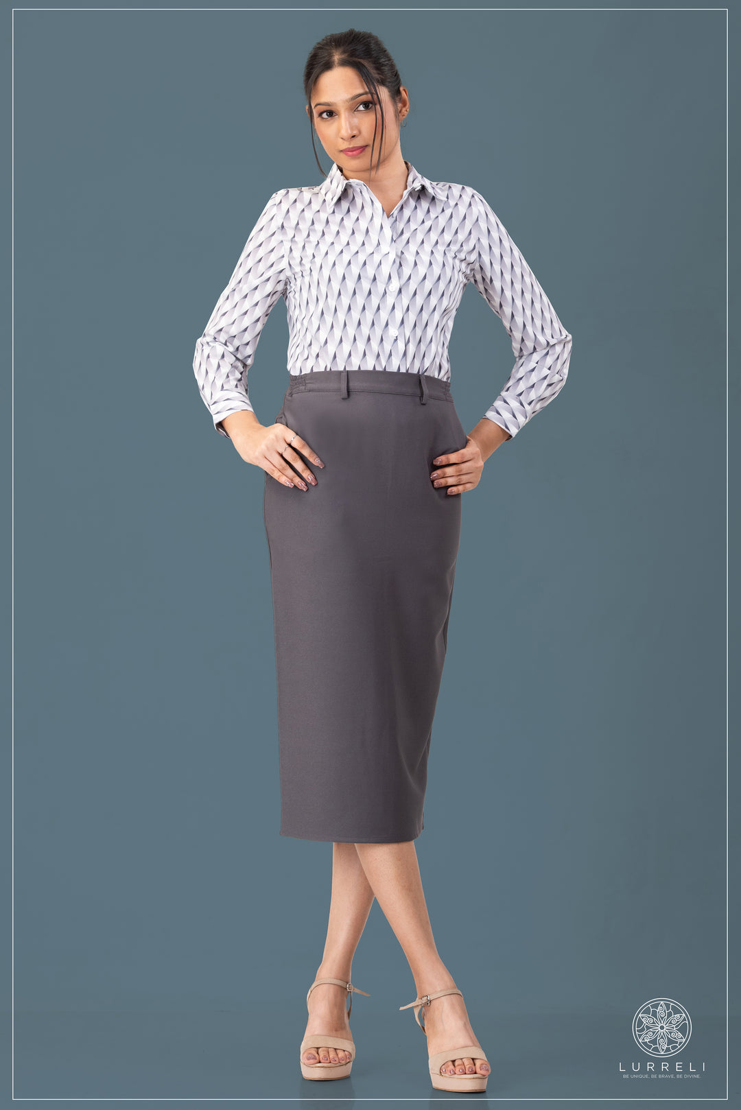 Printed Work Wear Blouse