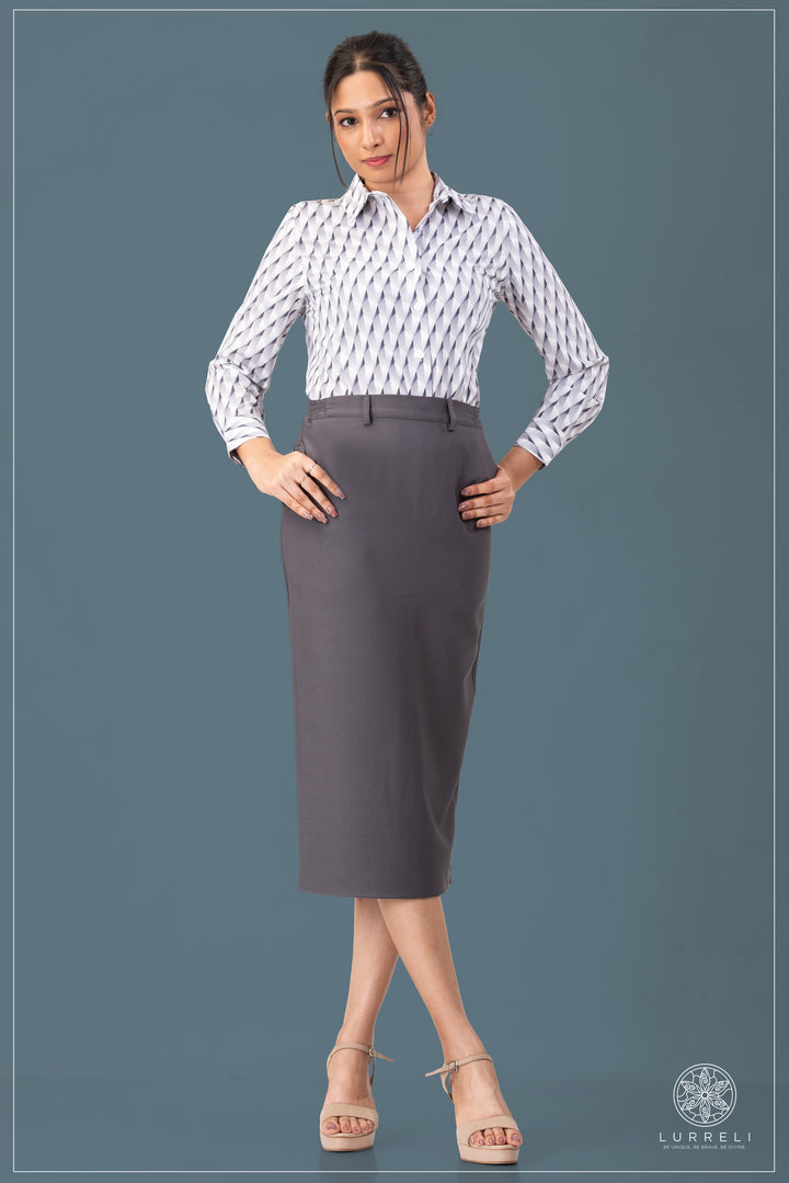 Printed Work Wear Blouse