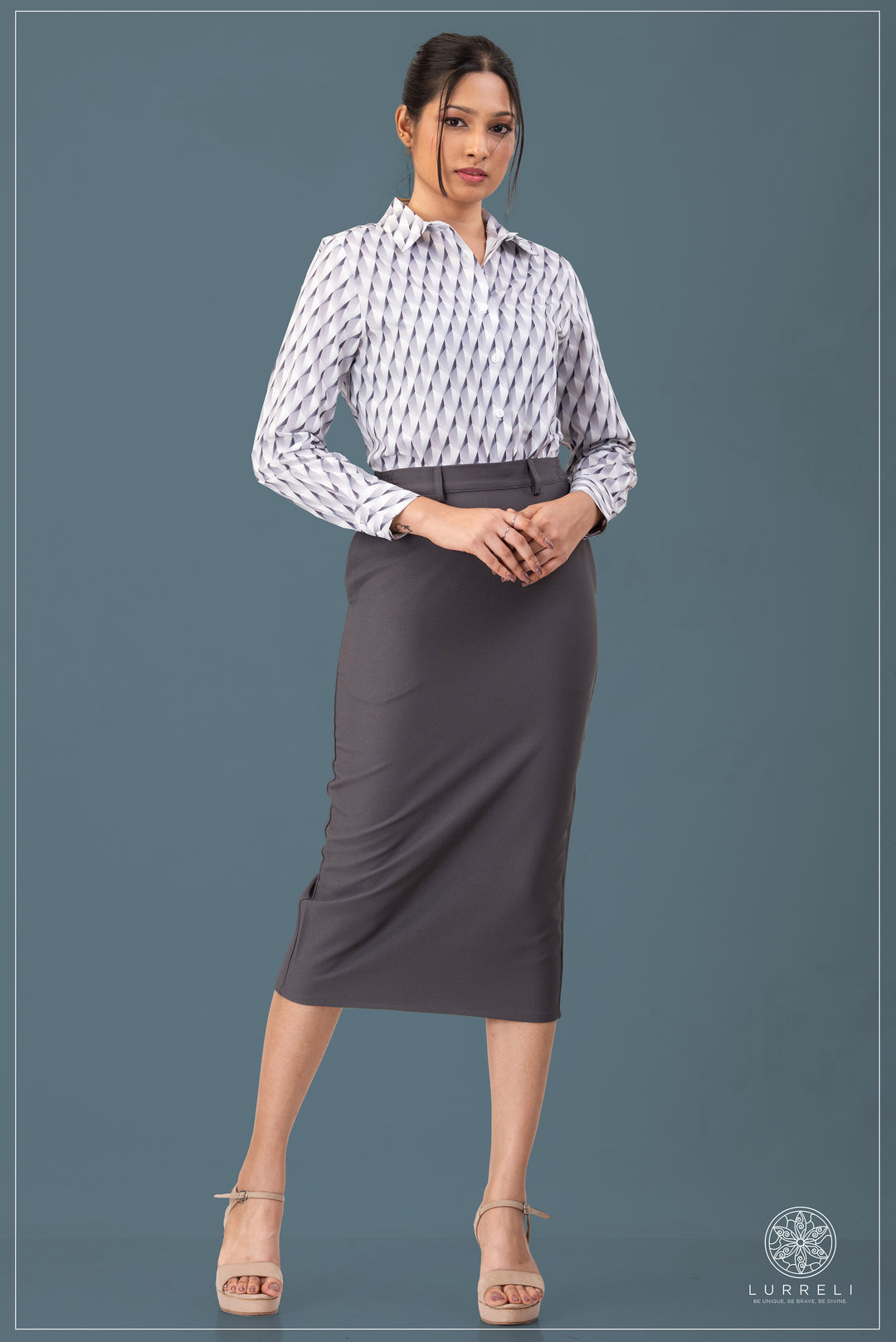 Printed Work Wear Blouse