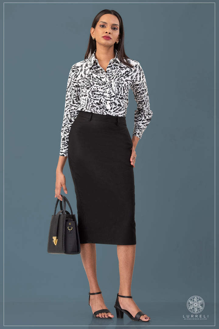 Printed Work Wear Blouse