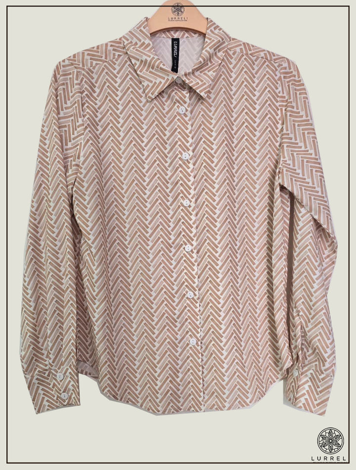 Long Sleeve Collard Blouse