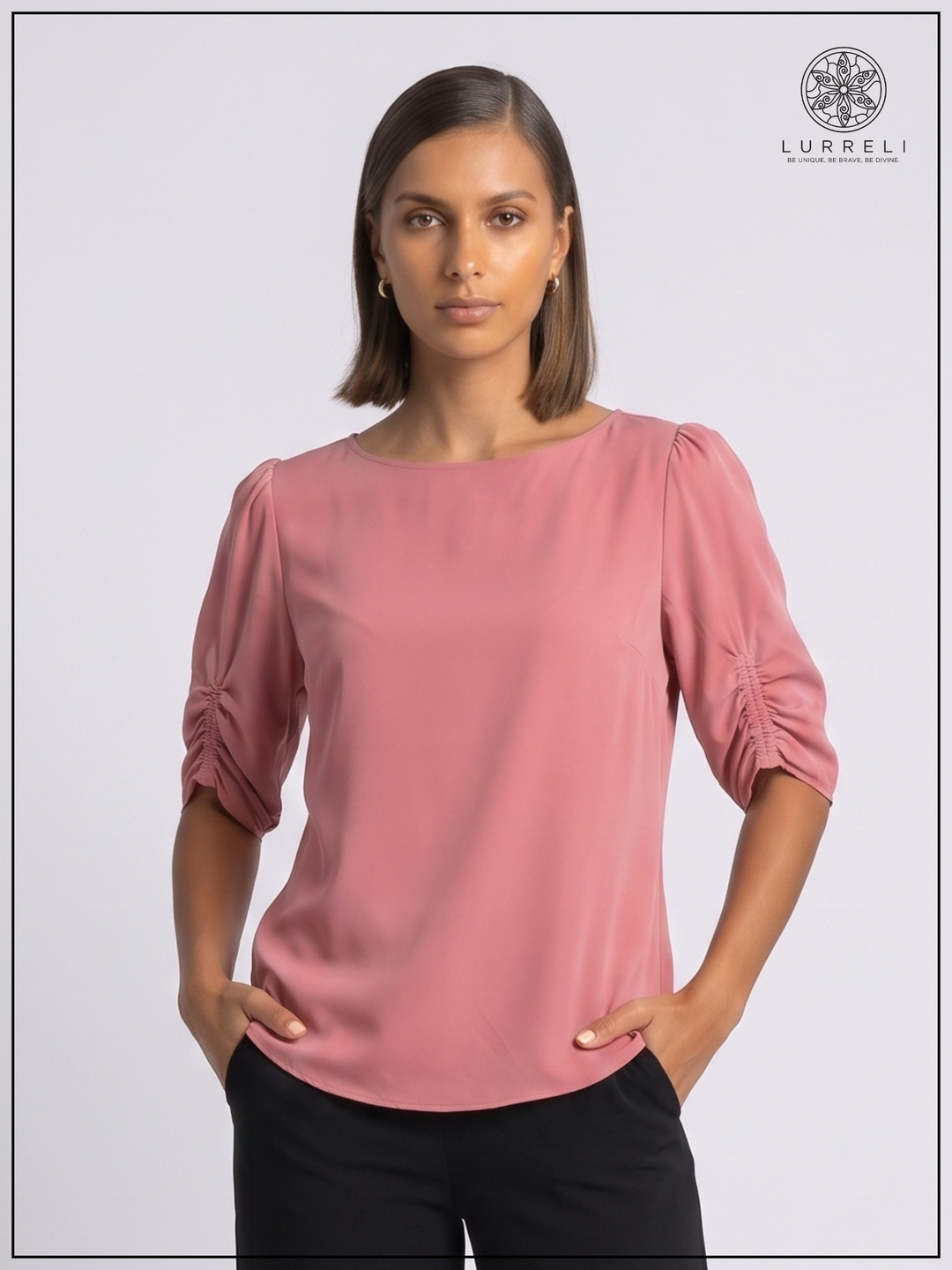 Luna Gather Sleeve Blouse