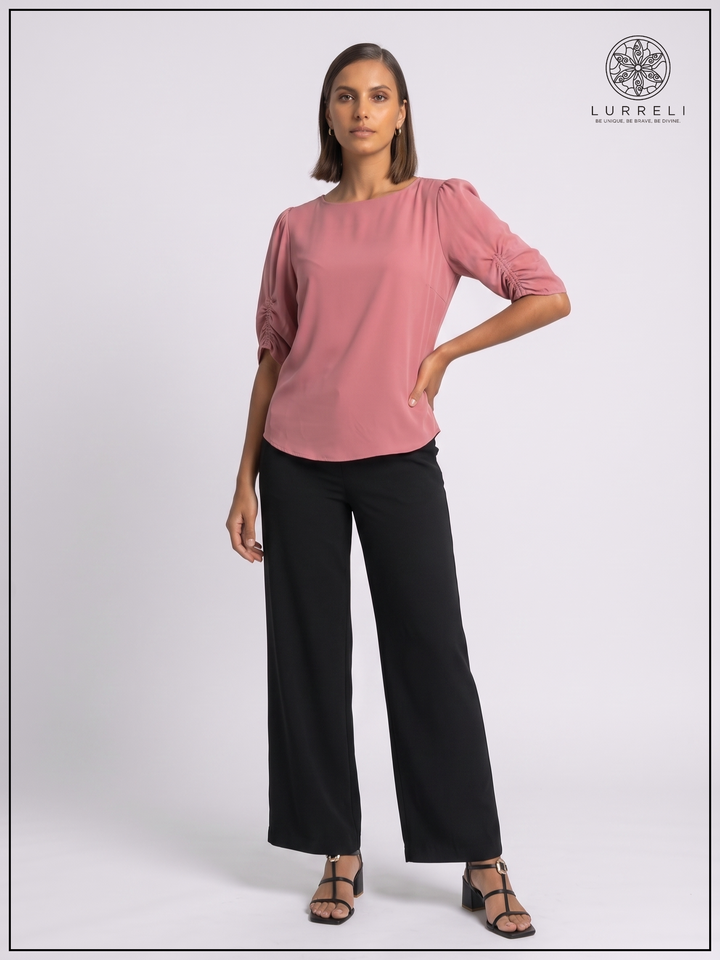 Luna Gather Sleeve Blouse