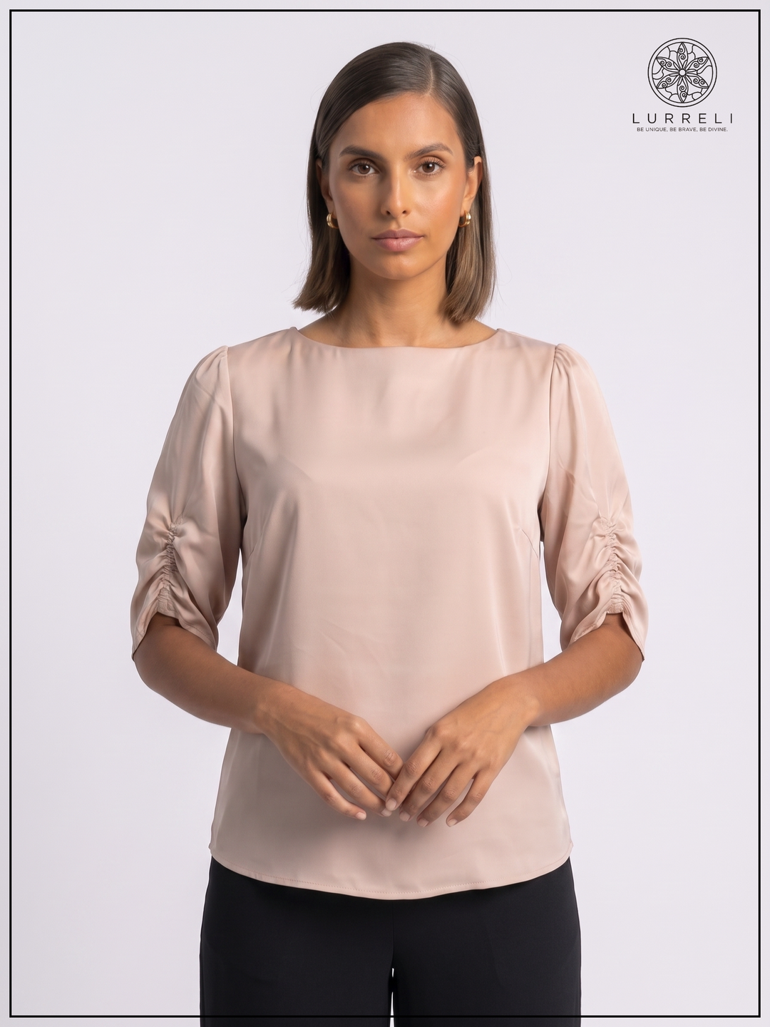 Luna Gather Sleeve Blouse