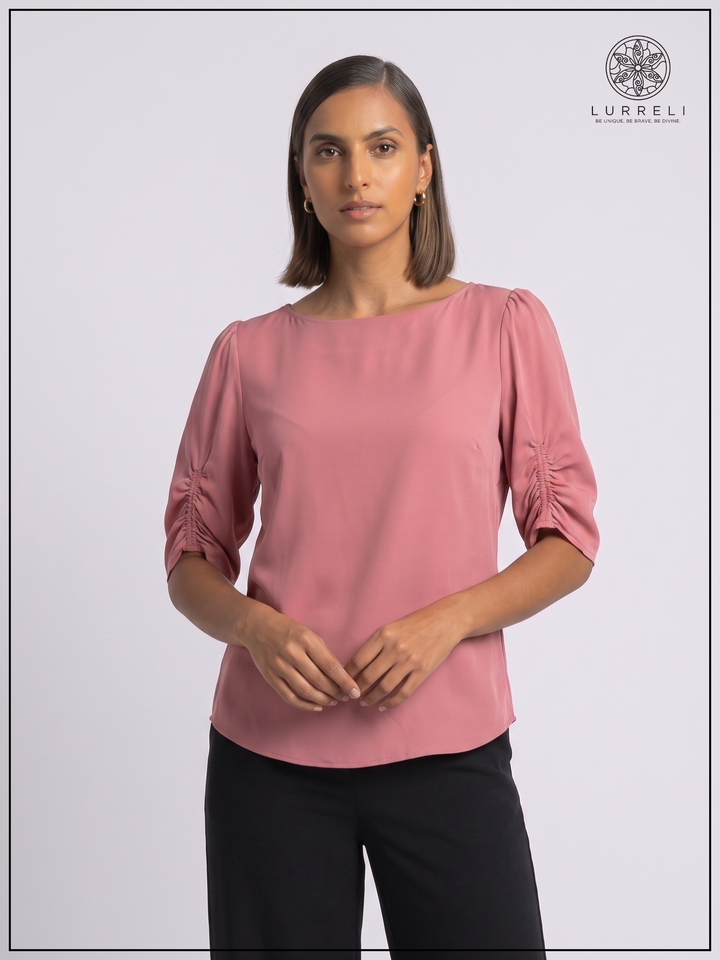 Luna Gather Sleeve Blouse