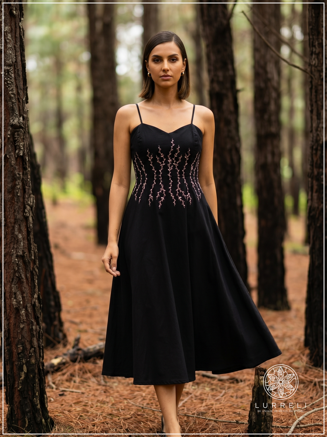 Serifine Floral Embellished Maxi Dress