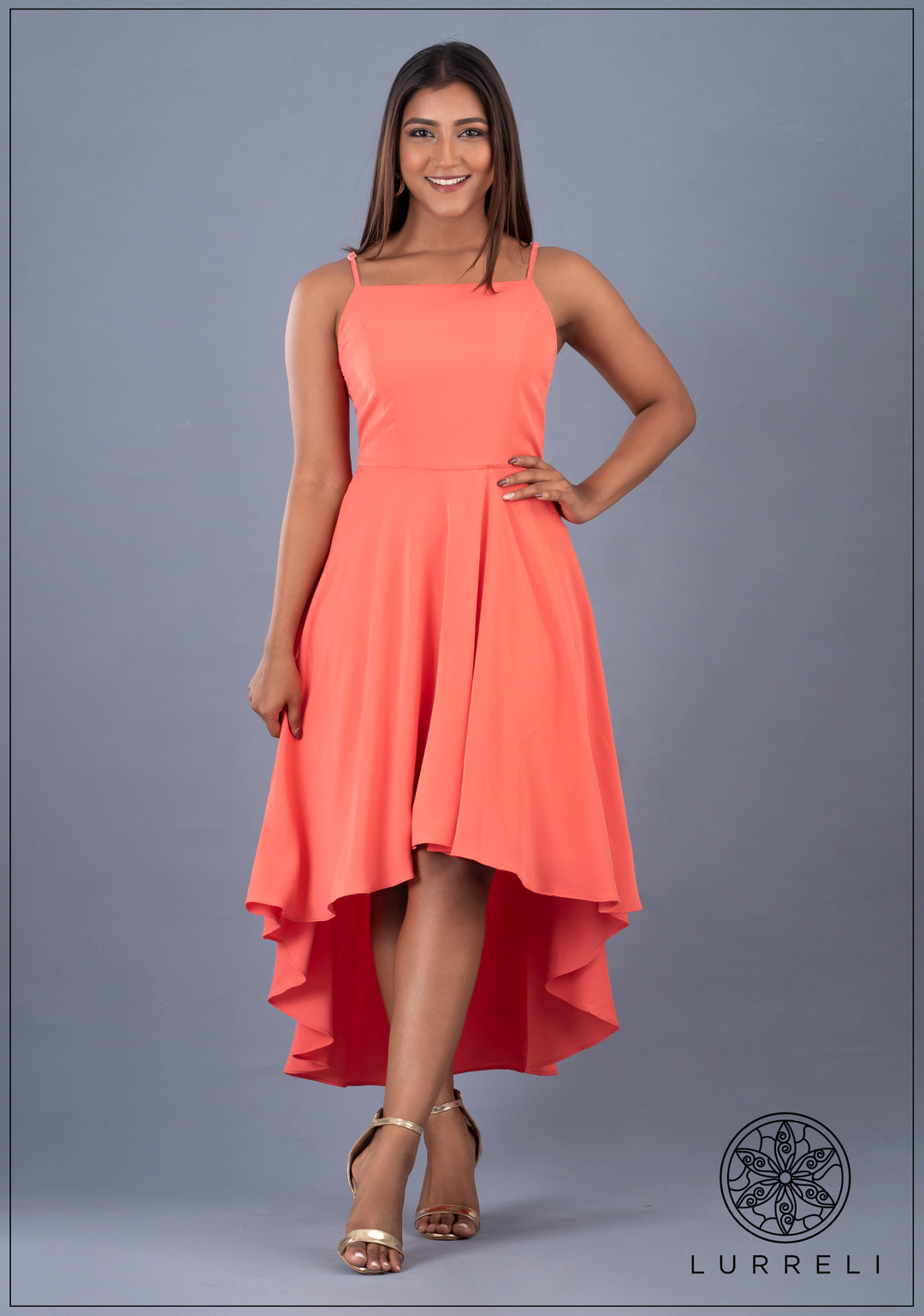 Hi-Low Strappy Dress