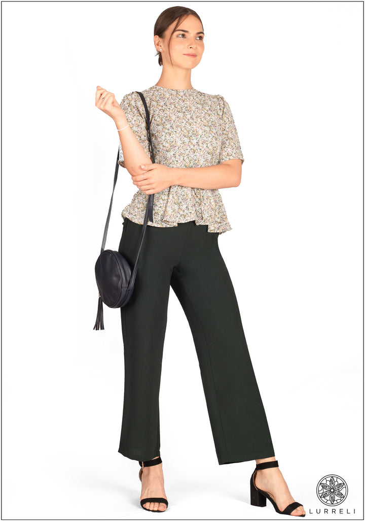 Flared Leg High Waist Pant