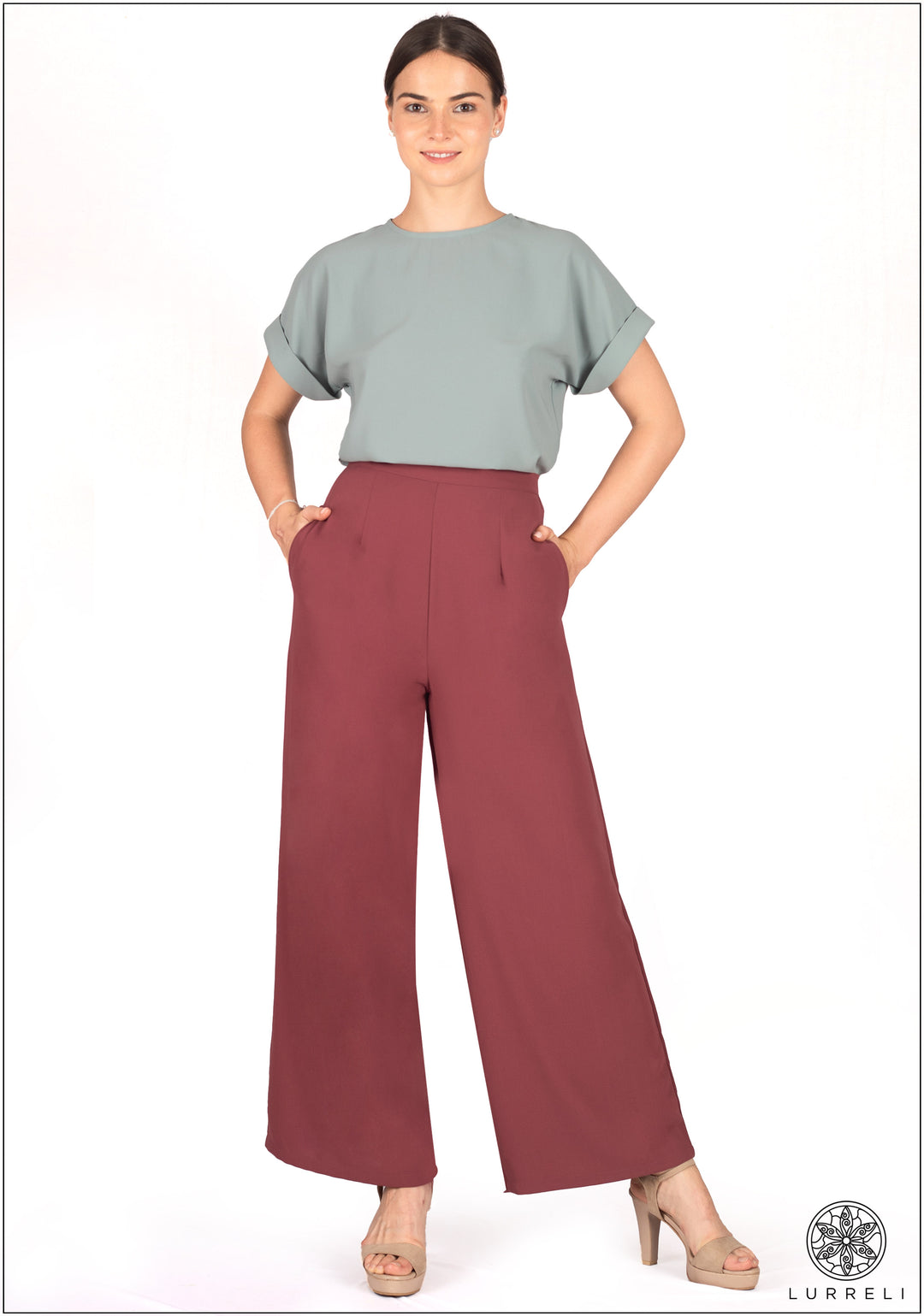 Flared Leg High Waist Pant