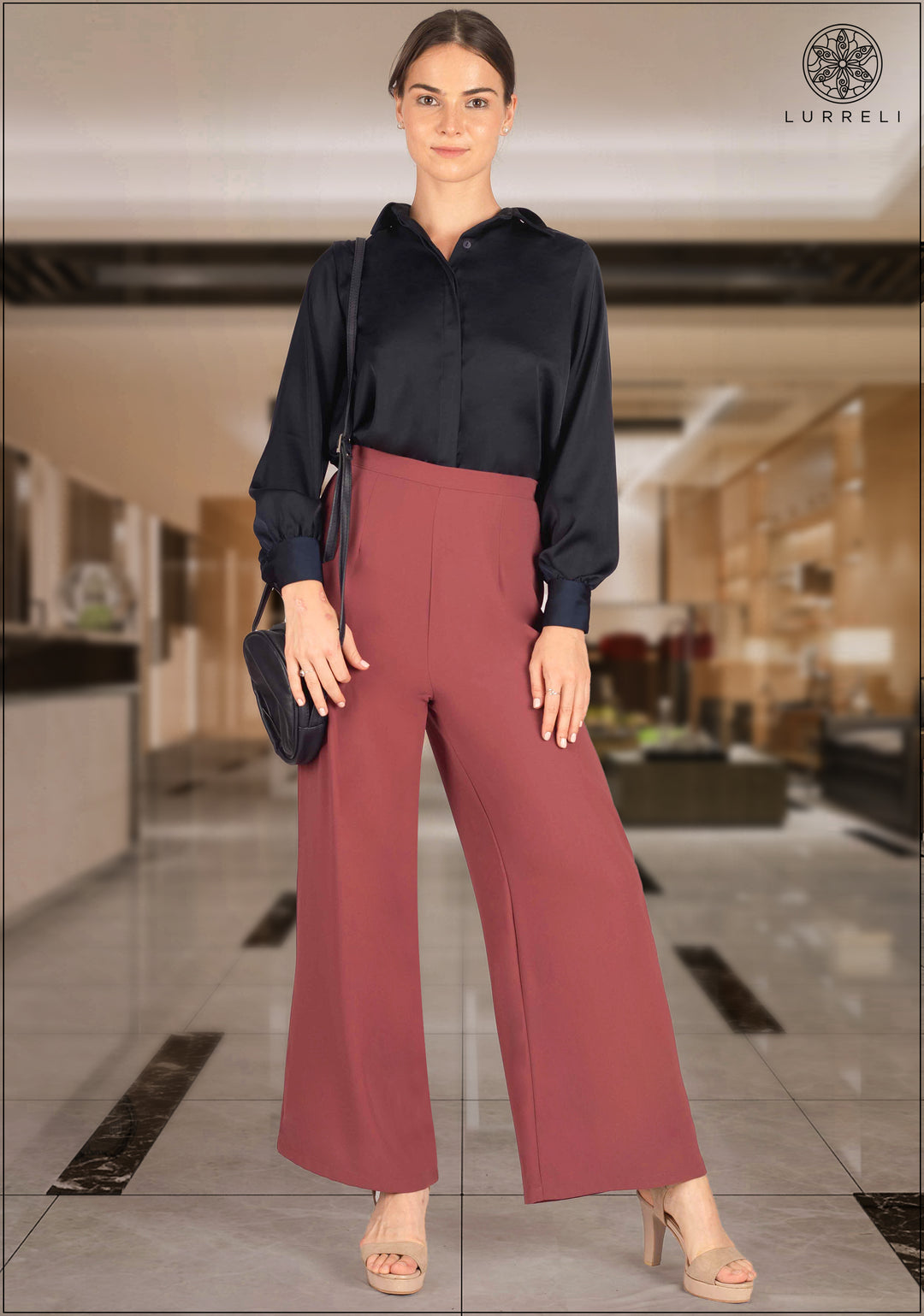 Flared Leg High Waist Pant