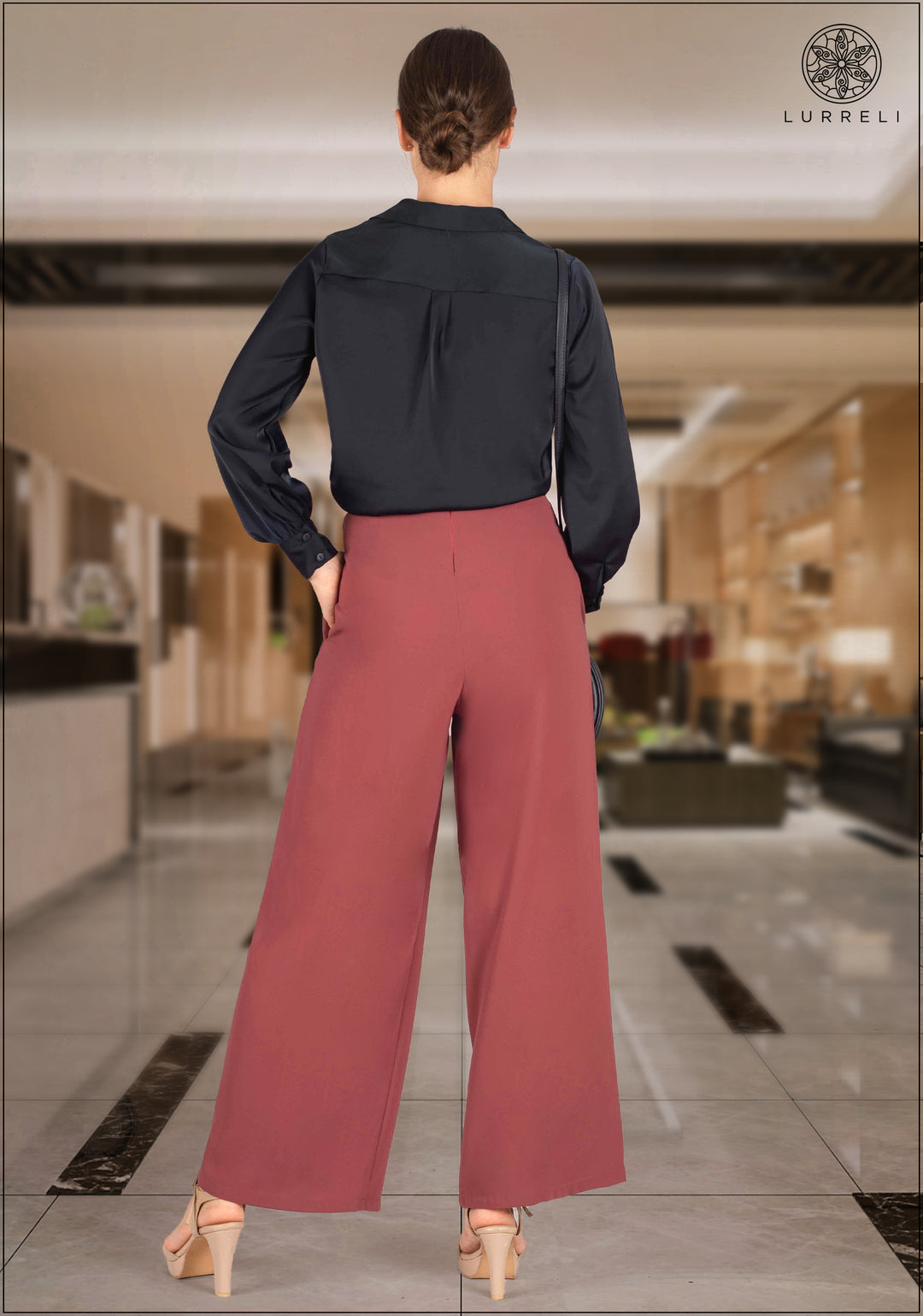 Flared Leg High Waist Pant