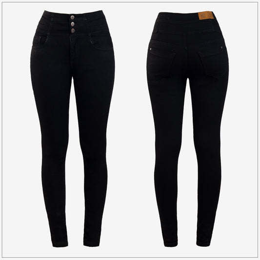 High Waist Slim Fit Jean - Dark Wash