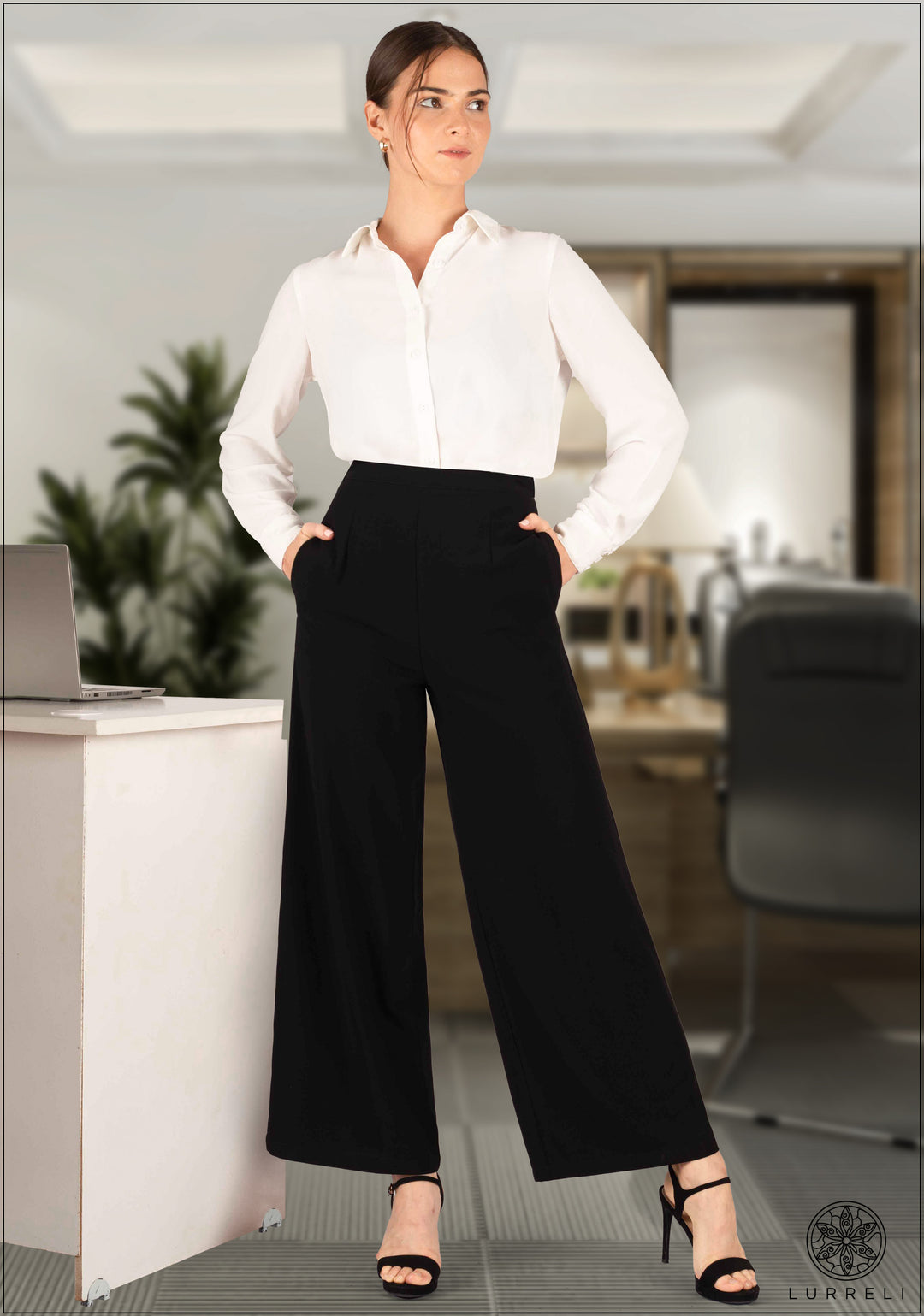 Flared Leg High Waist Pant